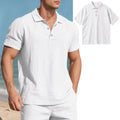Breathable Linen Casual Short-Sleeve Polo Shirt