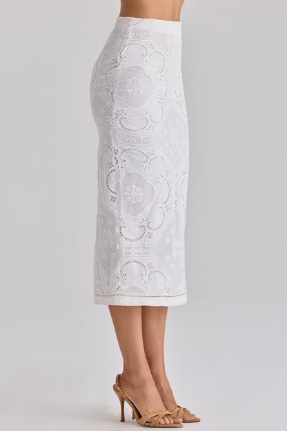 Cecilia Luxe Lace Peplum Midi Set